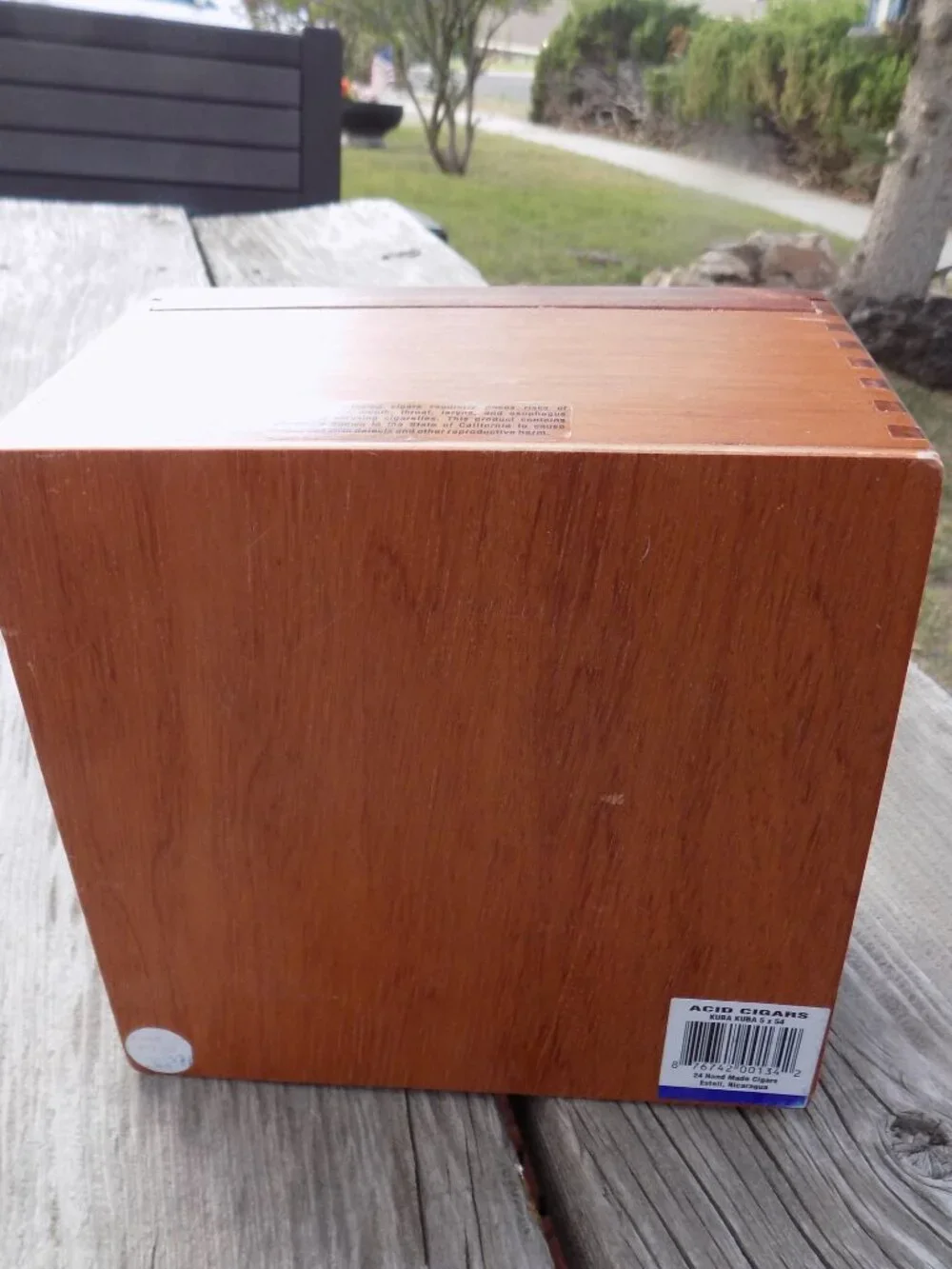 Acid Kuba Grande Empty Wood Cigar Box 8